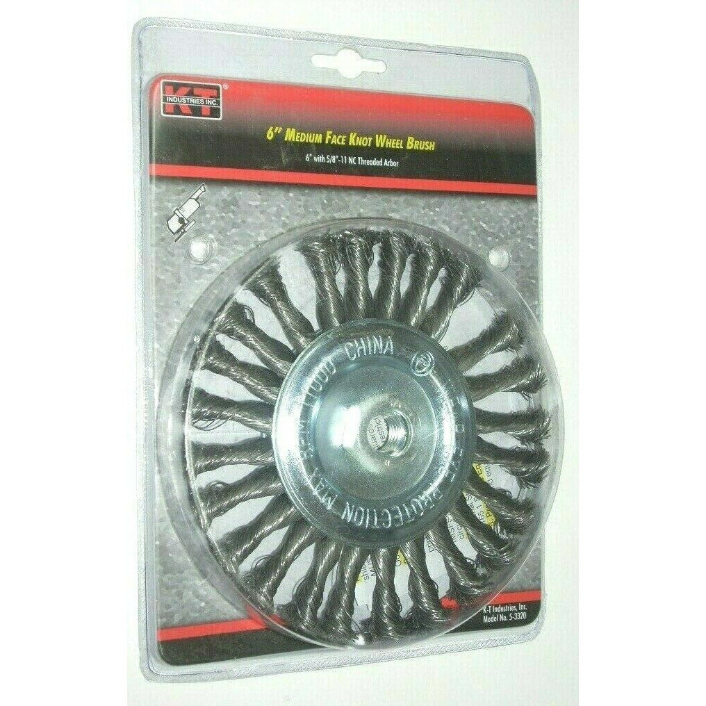 KT Industries 5-3320 Steel Knot Wire Wheel Brush 6 x 5/8-11 – ATL