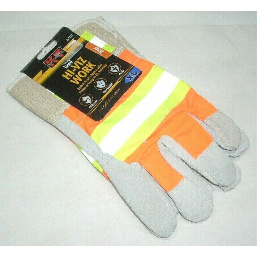 Work Gloves Leather Palm, XL