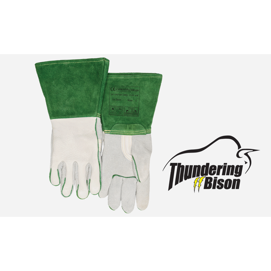 Weldas 10-2655XL Thunder Bison Welding Gloves Reverse Grain Unlined Palm XL