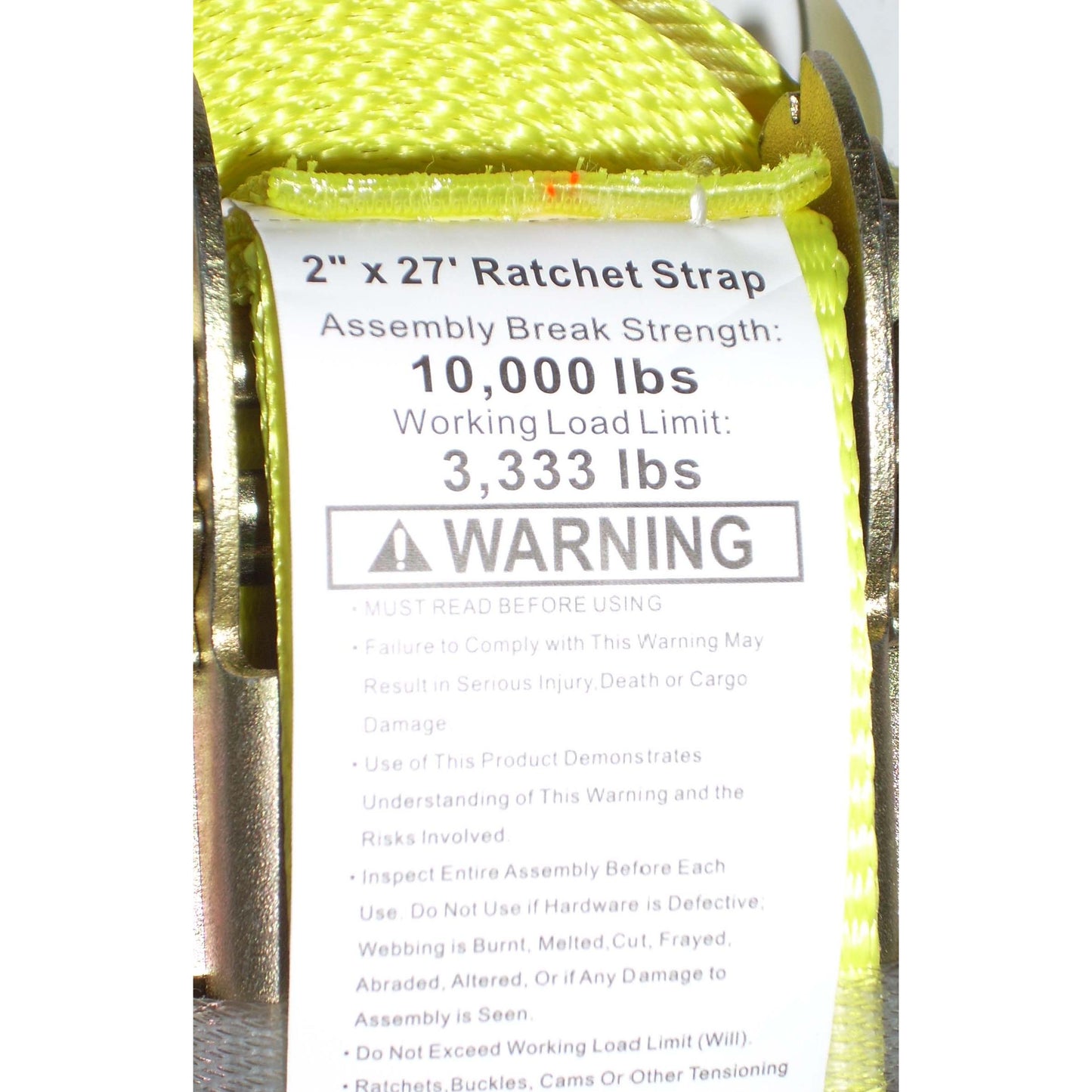 2 x 27 ft Ratchet Strap