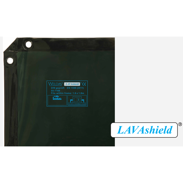 Weldas 55-7468 LAVAshield Welding Screen Dk Green 6 x 8