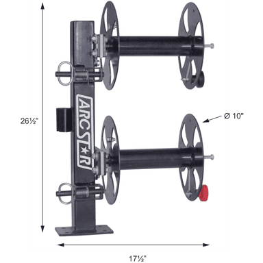 Revolution Welding Cable Reel 10" Double Stacked Fixed Base