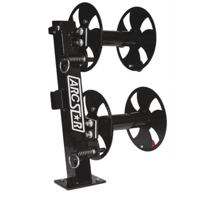 Revolution Welding Cable Reel 12" Double Stacked Fixed Base 12 Deg Tilt