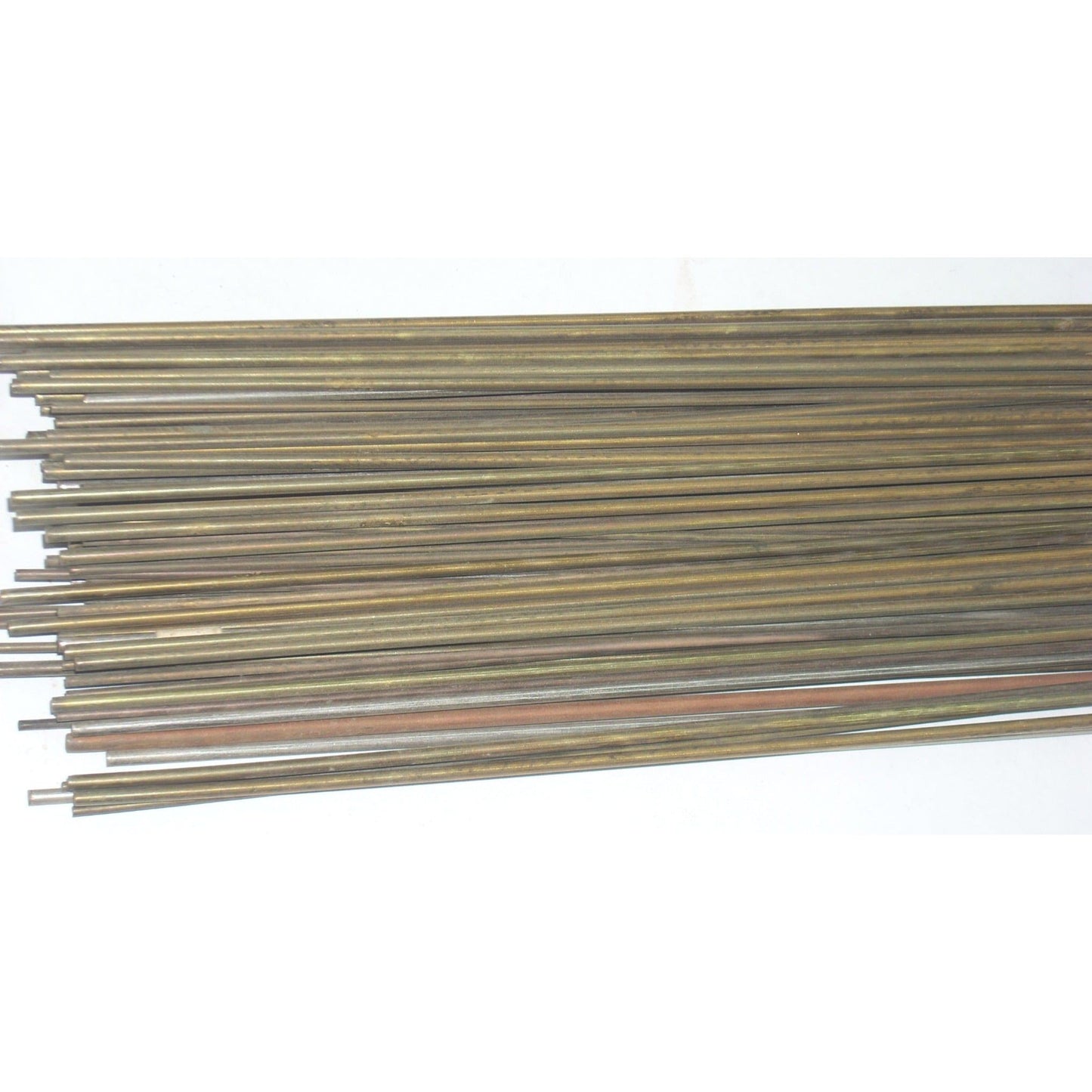 Low Fuming Bronze Bare Brazing Rods Mixed Lot Mostly 3/32 x 36 - 6.75 lb