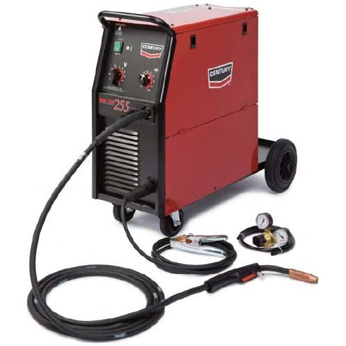 Century Lincoln 255 Amp Wire Feed Welder w ADF Helmet Grinder Kit