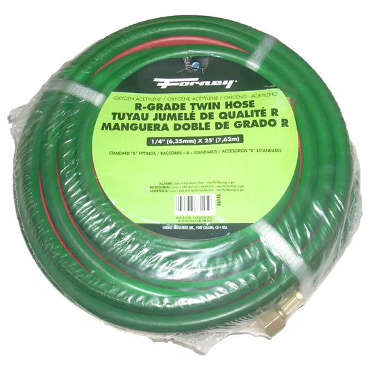 Forney Twin Welding Hose 1/4 x 25 Grade R