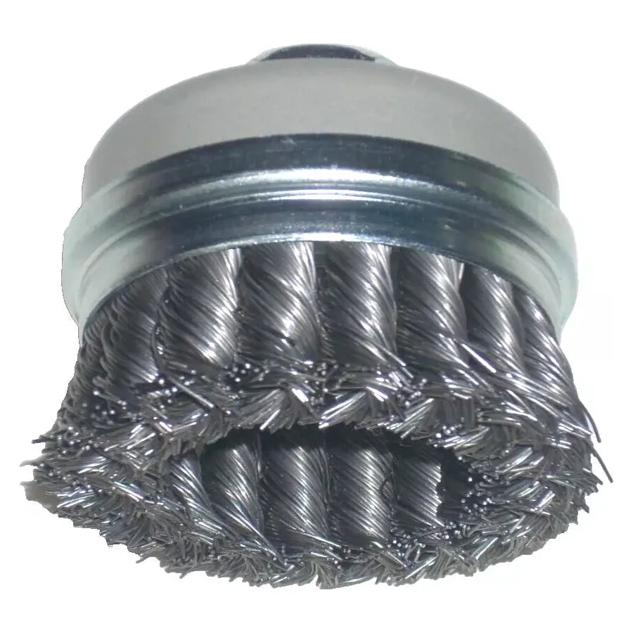 Forney 2 3/4 x 5/8-11 Knot Wire Cup Brush w Bridle