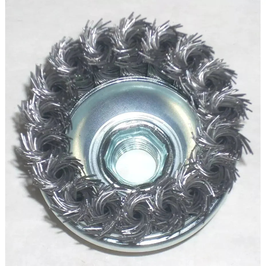 Forney 2 3/4 x 5/8-11 Knot Wire Cup Brush w Bridle