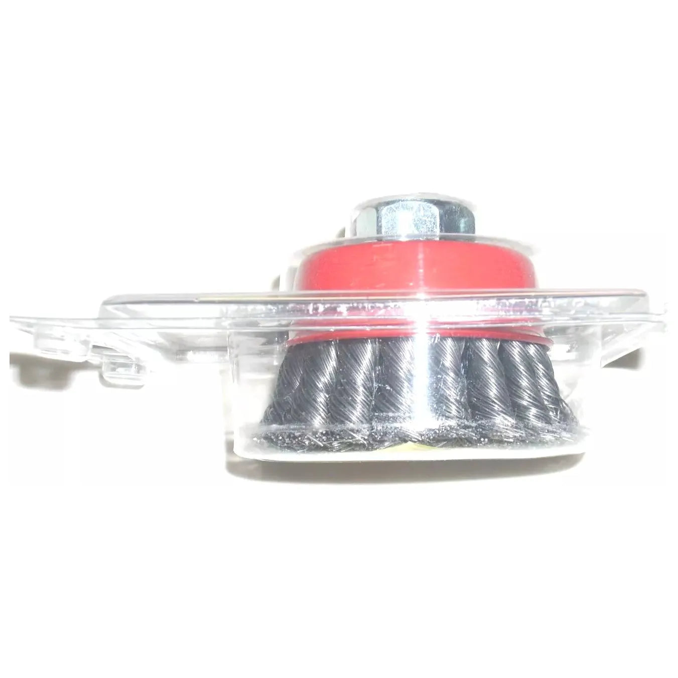 Forney 2 3/4 x 5/8-11 Knot Wire Cup Brush Red