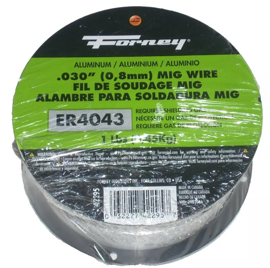 Forney 4043 Aluminum Mig Welding Wire .030 1 lb (10 pk)