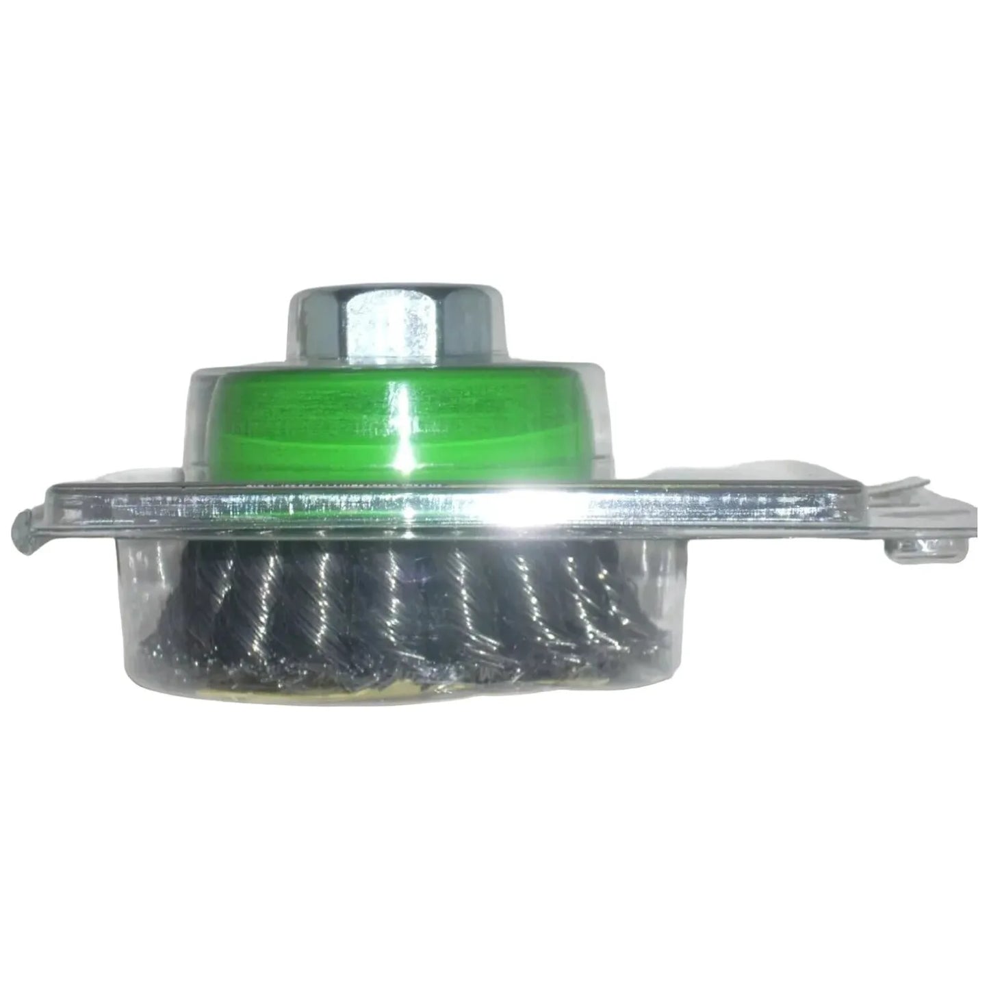 Forney 2 3/4 x 5/8-11 Knot Wire Cup Brush Green