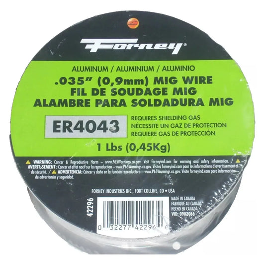 Forney 4043 Aluminum Mig Welding Wire .035 1 lb (10pk)