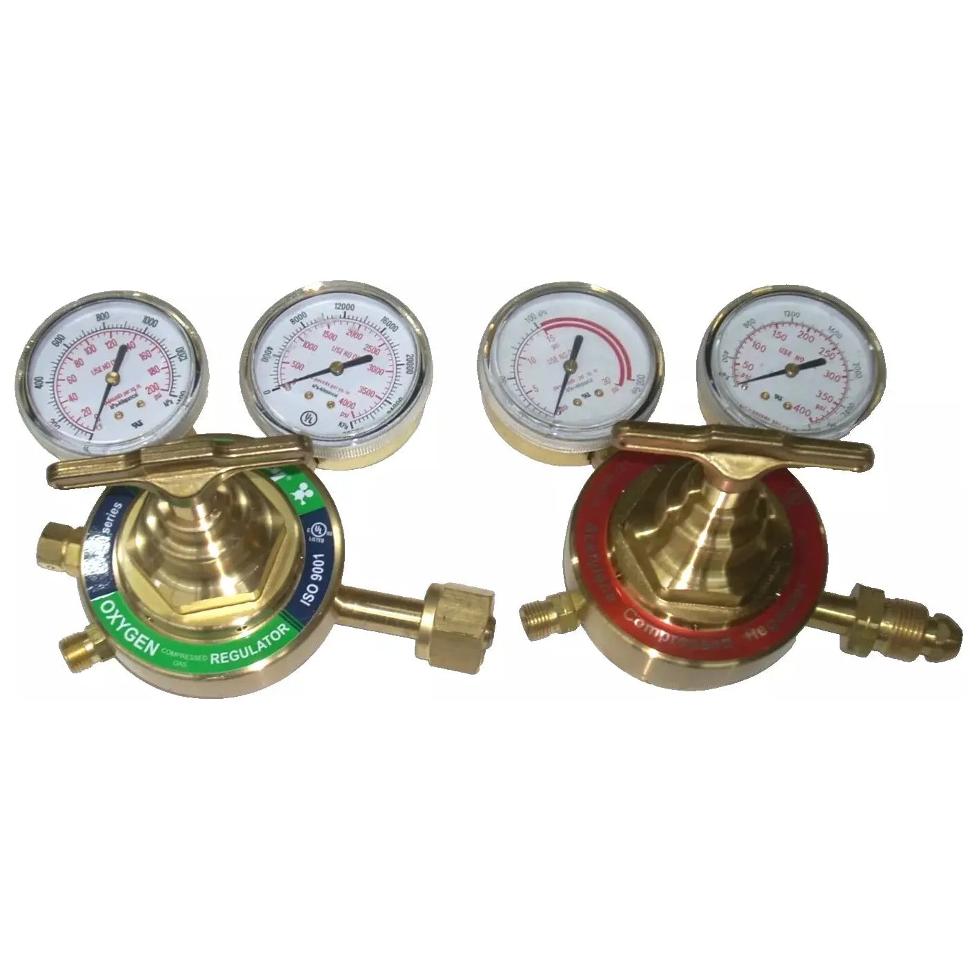 Forney 450 Oxygen Acetylene Regulator Set Heavy Duty w 2 1/2" Gauges