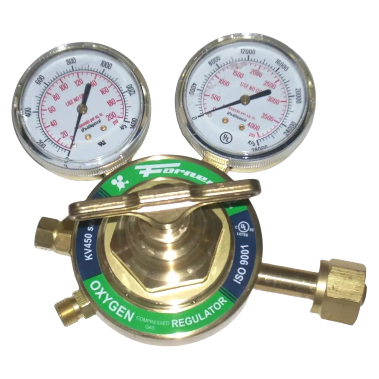 Forney 450 Oxygen Acetylene Regulator Set Heavy Duty w 2 1/2" Gauges